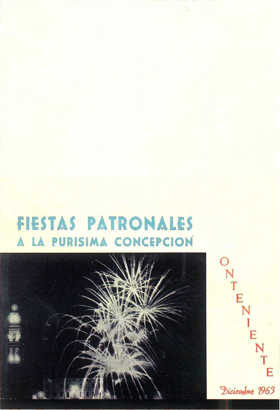 Fiestas de la Purísima 1963 Ontinyent / Onteniente